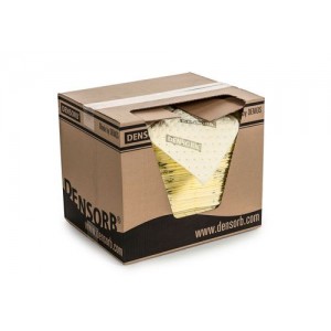 DENSORB vpojne krpe za kemikalije, Economy dvojne, lahke, 2-slojne, 40 x 50 cm, 200 kosov