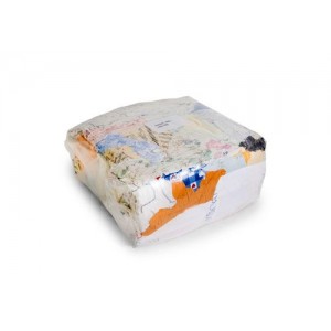 Čistilne krpe iz bombažne tkanine, svetle barve, zavitek10 kg