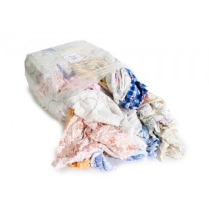 Čistilne krpe iz bombažne tkanine, svetle barve, zavitek10 kg