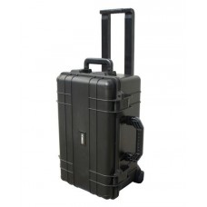  Zaščitni kovček iz umetne mase (PP), črn, s penastimi vložki in kolesi, 37 litrov
