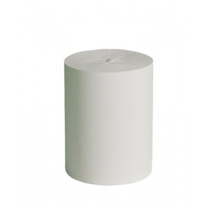 Čistilna krpa z notranjim navijanjem, bela, 1-slojna, PU = 6 zvitkov po 300 m, širina = 22 cm