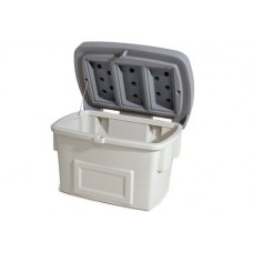 Univerzalna posoda tip UB 400 iz umetne mase (PE), prostornina 400 litrov, siv pokrov