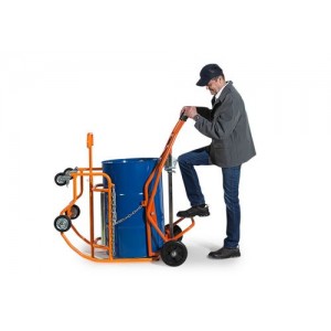 Prekucnik za sode Secu Plus z vzvodom, prašno lakirano jeklo, za jeklene/plastične sode