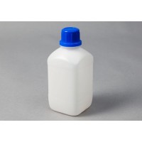 Plastenke z ozkim grlom iz HDPE, kvadratne, 500 ml, 15 kosov