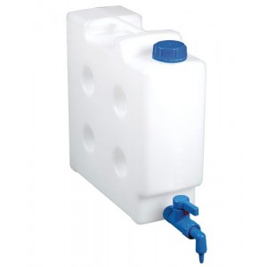 Prostorsko varčen kanister z navojnim priključkom, 10 litrov