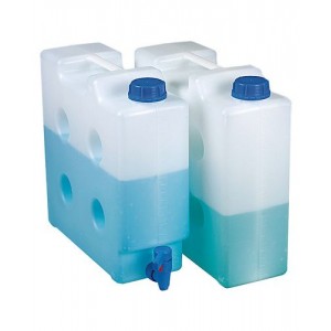 Prostorsko varčen kanister z navojnim priključkom, 10 litrov