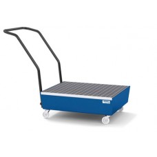 Mobilna lovilna posoda classic-line za 2 soda po 60l, barvana, s poc. rešetko