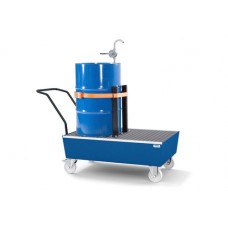 Mobilna lovilna posoda classic-line 200 l, lakirana, z nosilcem