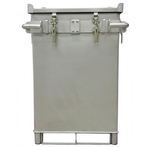 Transportni kontejner za Li-ion baterije iz nerjavečega jekla, 309 l, S-Box X2, polnilni material PyroBubbles®