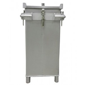 Transportni kontejner za Li-ion baterije iz nerjavečega jekla, 309 l, S-Box X2, polnilni material PyroBubbles®