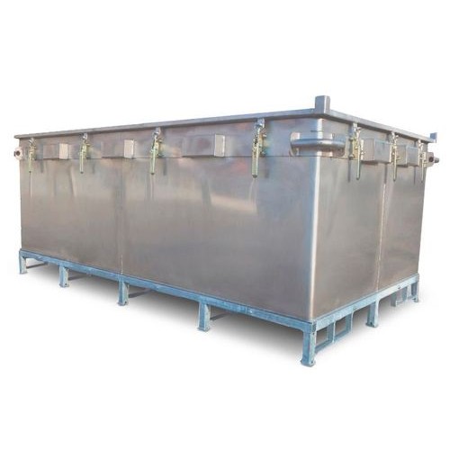 Transportni kontejner za Li-ion baterije, nerjaveče jeklo, 2603 l, škatla XXL, polnilni material PyroBubbles®