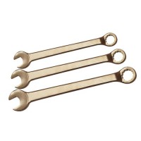 Komplet kombiniranih ključev (viličasti in obročasti), 10 kosov, SW 10-32 mm, bron, neiskreči, za Ex cone