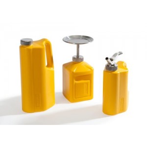 FALCON varnostna posoda iz polietilena (PE), z navojnim pokrovom, 1 l