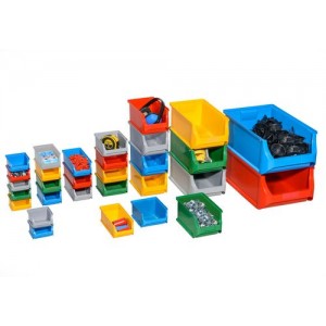 Zabojček PRO-LINE A4, PP, 205 x 355 x 150 mm, rdeč, PU = 12 kos