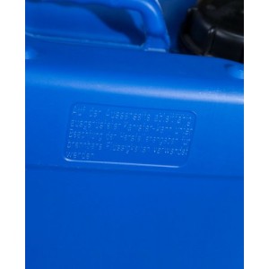 Plastični kanister iz polietilena (PE), antistatičen, 12 litrov, moder