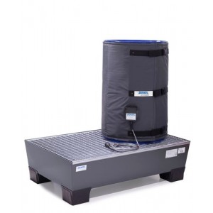 Grelni plašč DENIOS pro-line, digitalni regulator temperature, za sod 200 l