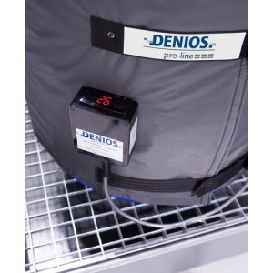 Grelni plašč DENIOS pro-line, digitalni regulator temperature, za sod 200 l