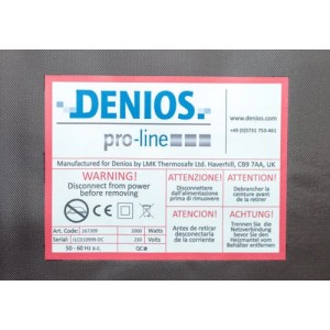 Grelni plašč DENIOS pro-line, digitalni regulator temperature, za IBC
