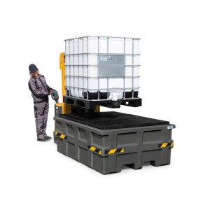 Lovilna posoda pro-line za 1 IBC, s PE rešetko