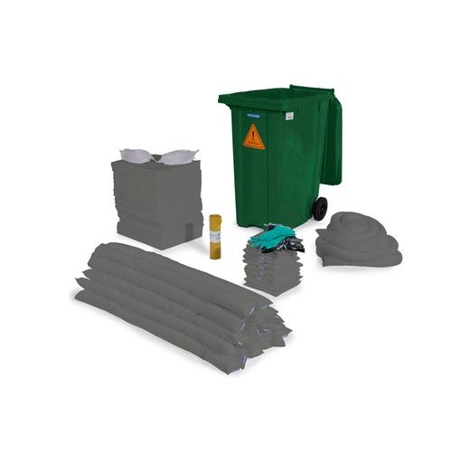 DENSORB komplet za ukrepanje ob razlitju, v zabojniku B 36, univerzalna izvedba