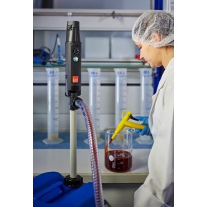 Akumulatorska črpalka B1 iz PP, za kemikalije, 75 W, globina potopitve 700 mm, cev 1,5 m, šoba