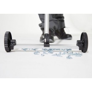 Magnetna metla z nastavljivim teleskopskim ročajem, kolesa