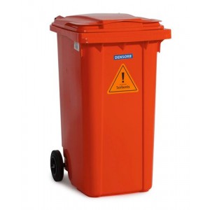 DENSORB komplet veziv za ukrepanje ob razlitju olja, v rdeči posodi s kolesi B 24