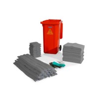 DENSORB komplet za ukrepanje ob razlitju v rdečem zabojniku B 24, univerzalna izvedba