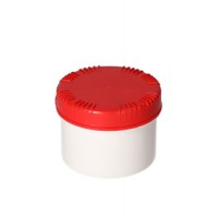 Plastični kozarci iz HDPE s pokrovom, 500 ml, 10 kosov