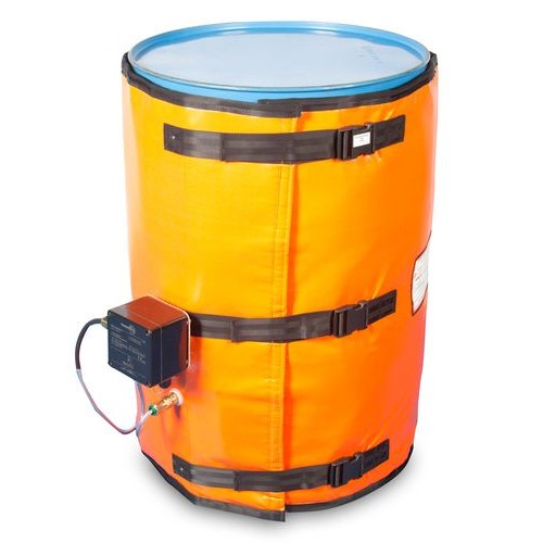 Grelni plašč za 200 l sode, protieksplozijska zaščita T3, termostat 0 - 85°C, 1800 - 1950 mm, 685 vatov