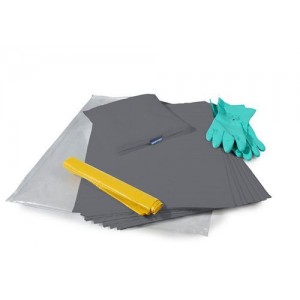 DENSORB komplet za ukrepanje ob razlitju, v torbi z vpojnimi podlogami in blazinami, univerzalna izvedba