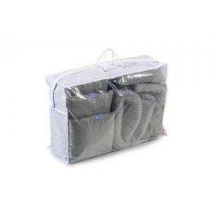 DENSORB komplet za ukrepanje ob razlitju, v prozorni torbi, univerzalna izvedba, 76 l