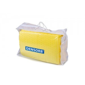 DENSORB komplet veziva za nujne primere  v prozorni torbi, posebna izvedba, 76 l
