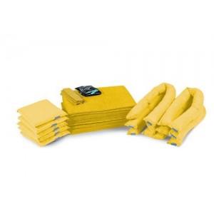 DENSORB komplet veziva za nujne primere  v prozorni torbi, posebna izvedba, 76 l