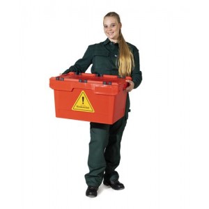 DENSORB komplet veziv za ukrepanje ob razlitju olja, v rdeči zložljivi škatli
