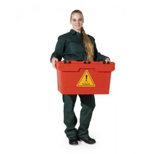 DENSORB komplet za ukrepanje ob razlitju, v rdeči zložljivi škatli, univerzalna izvedba